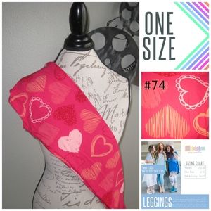 LuLaRoe Valentine Leggings - BRAND NEW - One Size